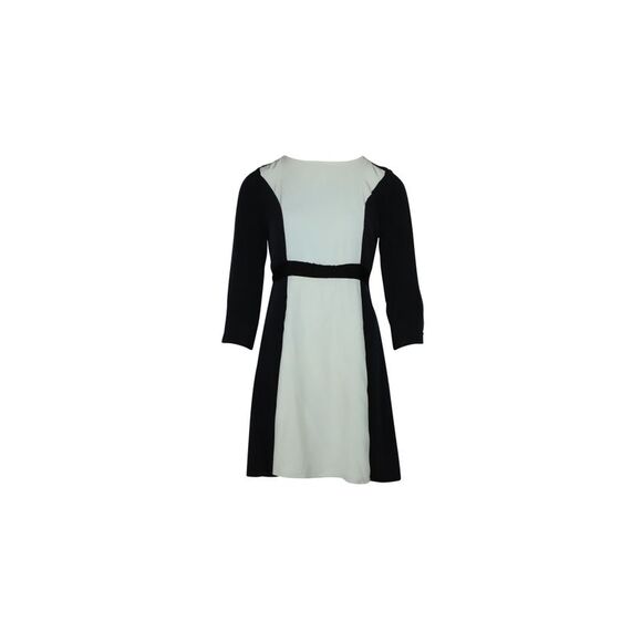 Marc by Marc Jacobs Avery Color Block Dress in Black Silk - Picture 1 of 7